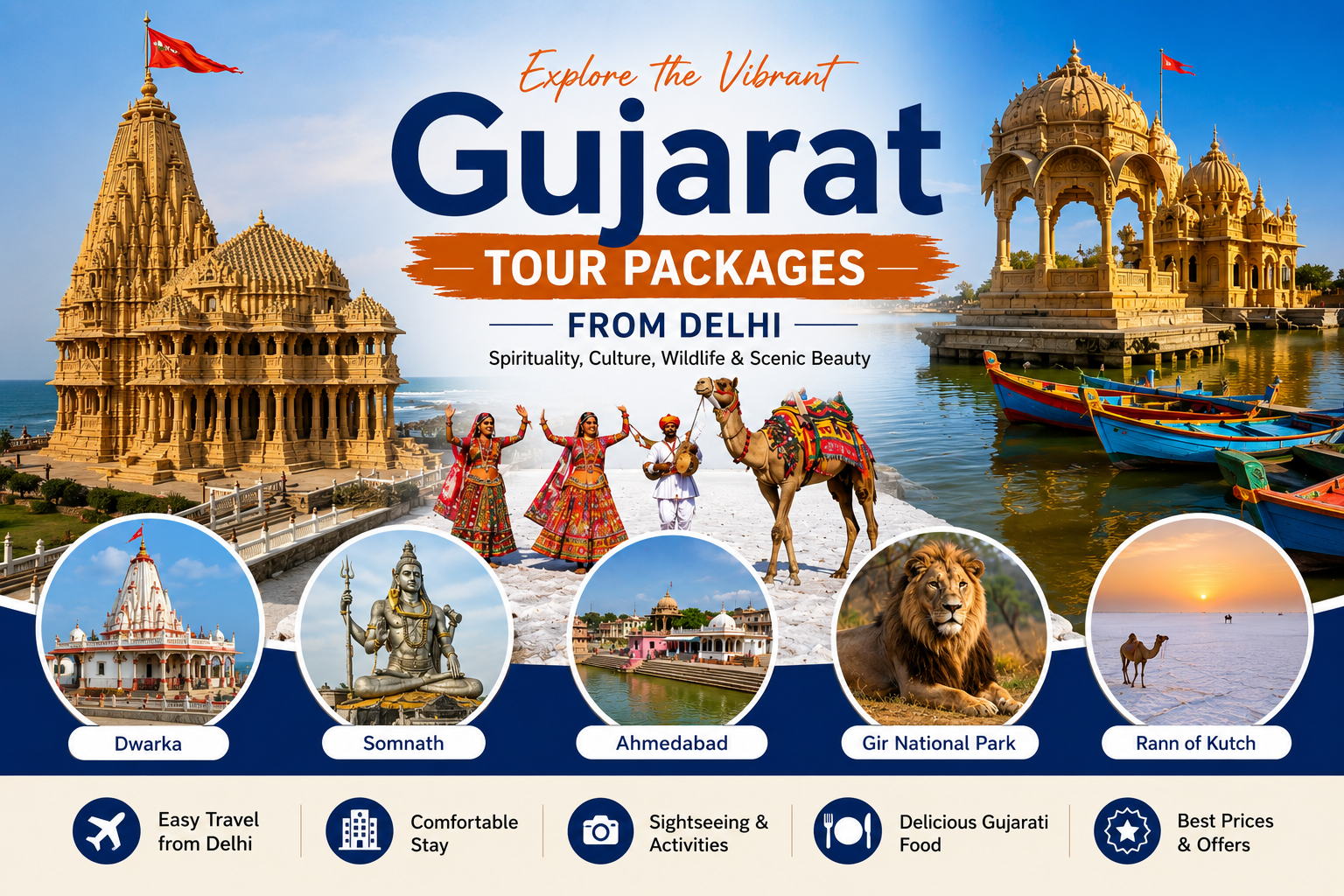 Best Time to Book Gujarat Tour Package from Delhi